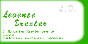 levente drexler business card